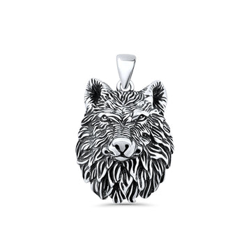 Wolf Head Pendant